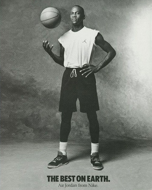 Michael Jordan az Air Jordan reklámjában