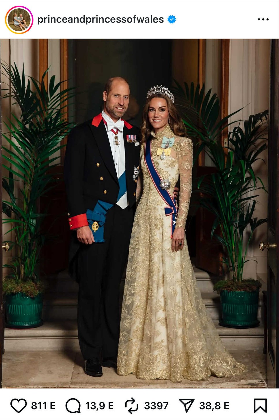 Igazi power couple - írták Katalin hercegné és Vilmos herceg portréját látva a kommentelők