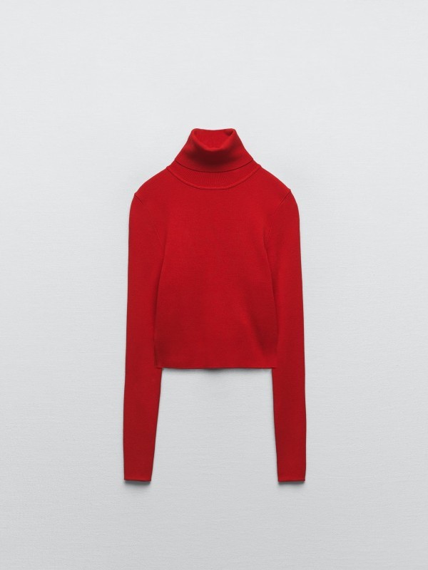Cropped Knit pulóver (Red) ZARA 6995 Ft 