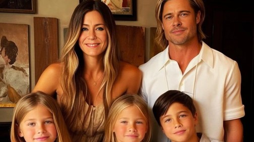 Így néznének ki Brad Pitt és Jennifer Aniston gyerekei a mesterséges intelligencia szerint