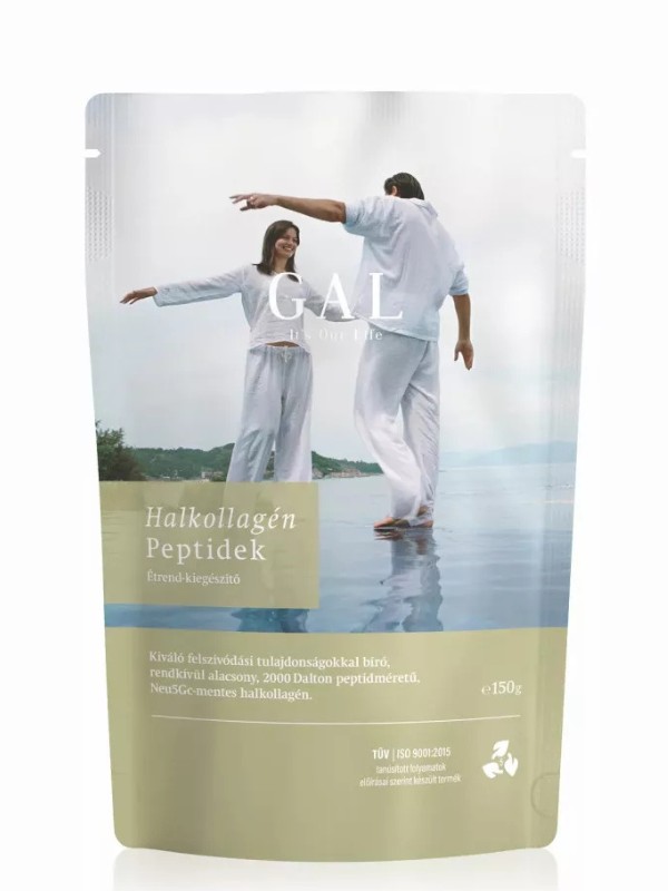 Halkollagén peptidek GAL 6890 Ft/150 g (45,93 Ft/1 g)