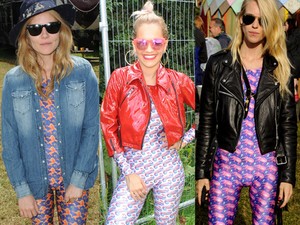 A Glastonbury sztárja a mintás kezeslábas