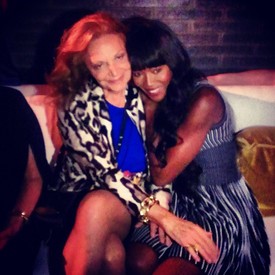 DVF és jó barátnője, Naomi Campbell a bemutató afterpartiján.