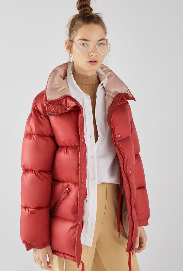 Piros-bézs pufidzseki