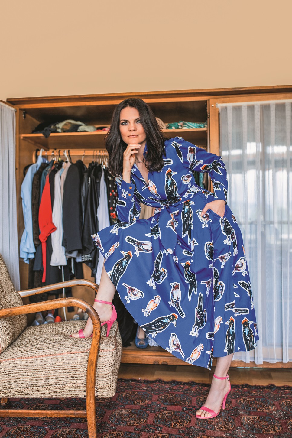 Vágó Réka cipőtervező - Ruha: TOMCSANYI, Cipő: REKA VAGO