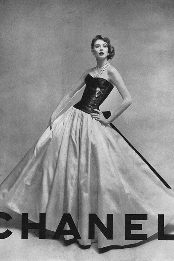 Egy Chanel reklámban az 50-es években