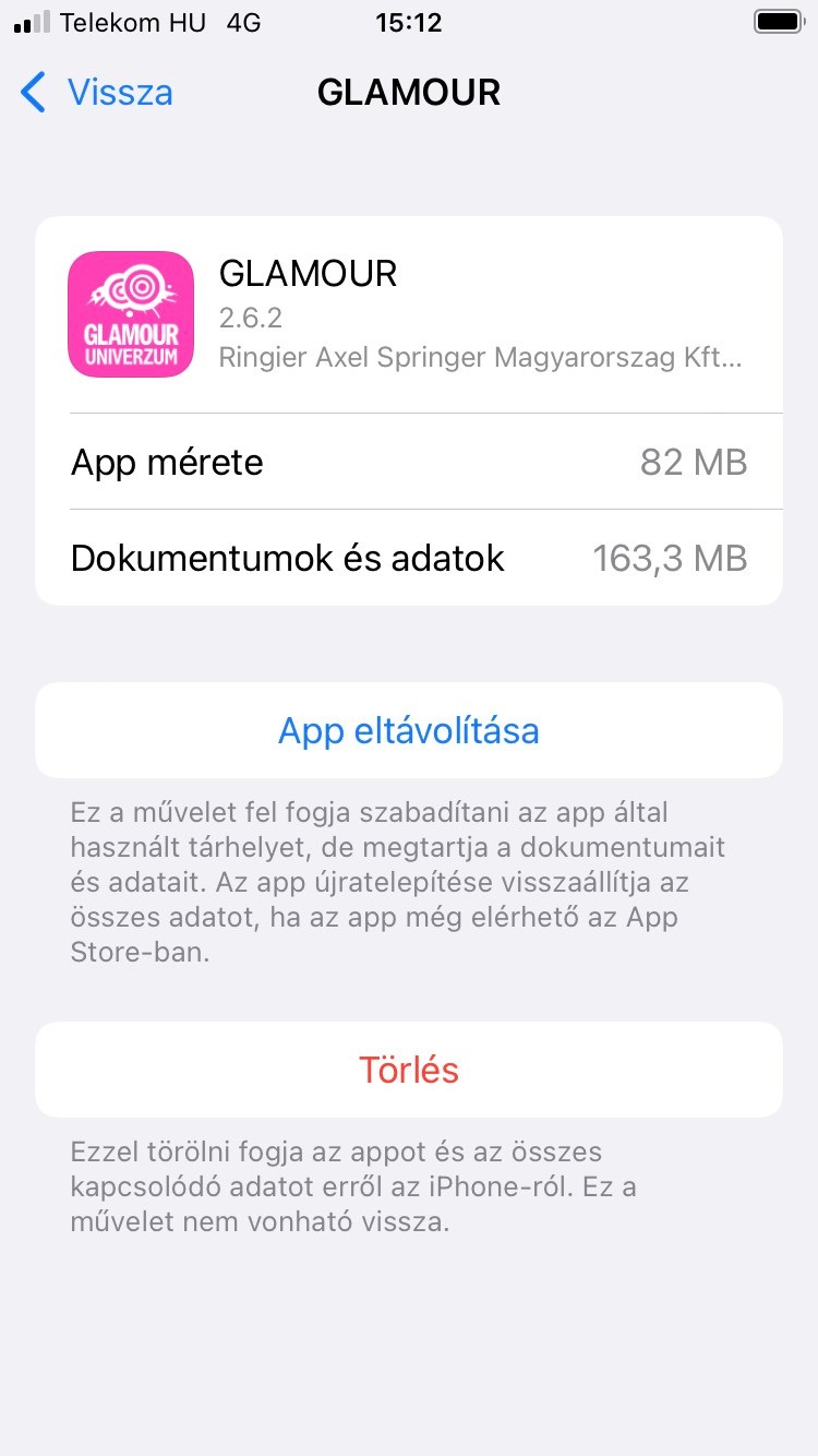 Apple tárhely törlés