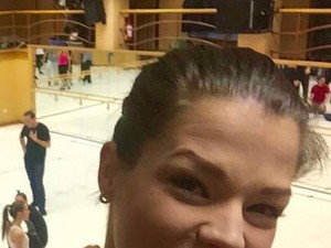 Muri Enikő színházpróbán