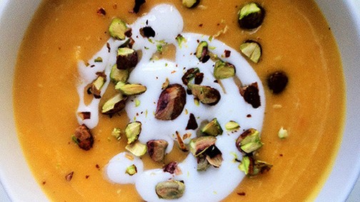 Gyömbéres sütőtök krémleves