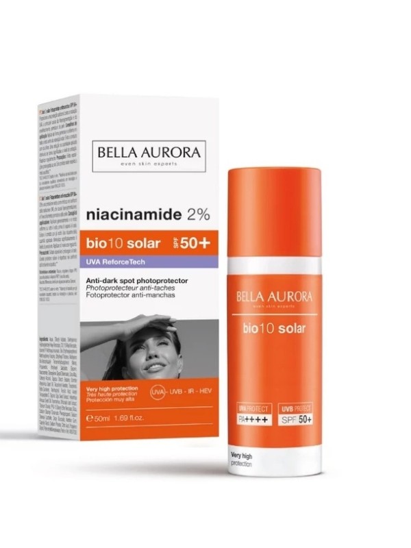 Bio10 Solar fényvédő niacinamiddal BELLA AURORA 9490 Ft/50 ml (189,8 Ft/1 ml) - lilulandshop.hu