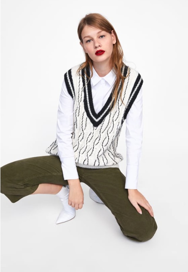 Kötött mellény ZARA 9995 Ft