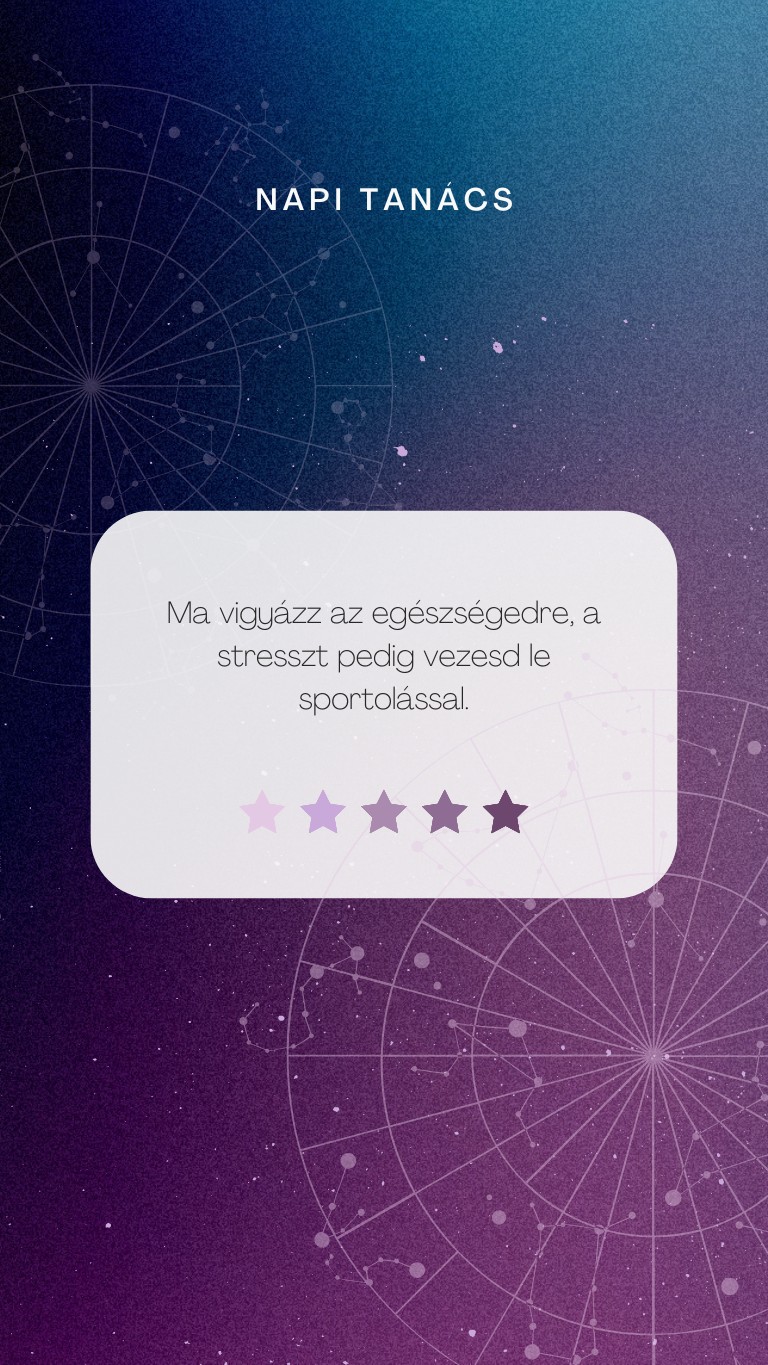 A napi horoszkóp tanácsa
