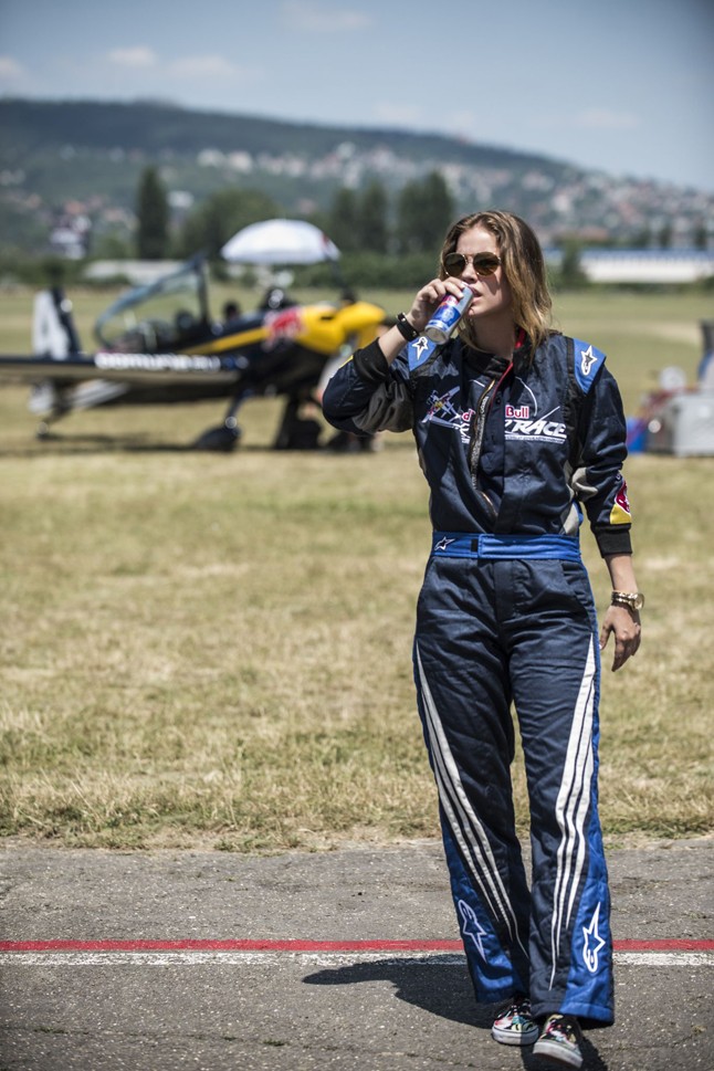 A leszállás után már kicsit ziláltabb volt a topmodell