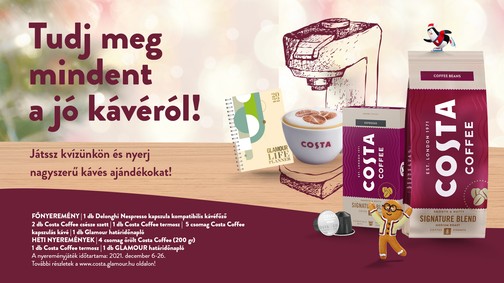 Kávérajongók, figyelem! Teszteljétek kávétudásotokat és szuper Costa csomagok várnak rátok