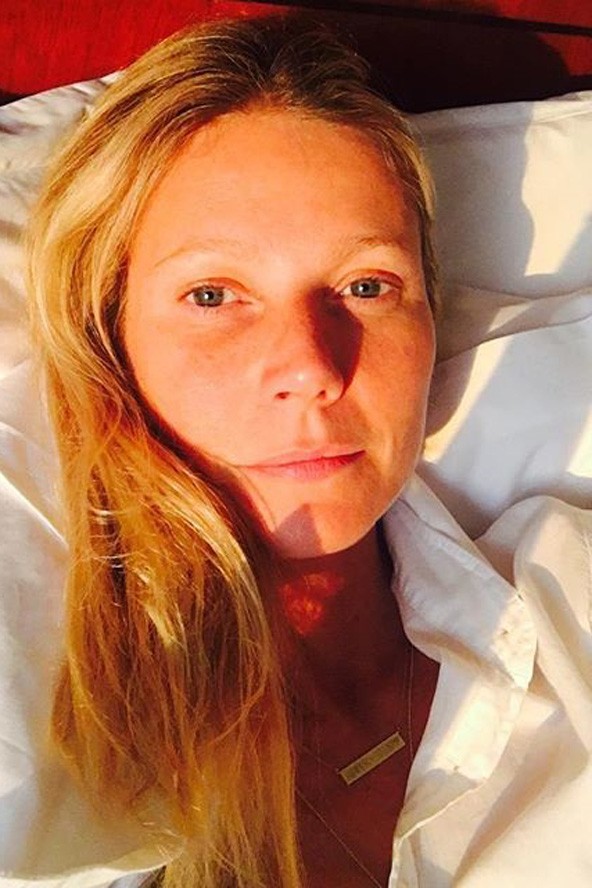 gwyneth paltrow, oscar díjas, szelfi, smink nélkül, kajafotó, instagram, no make up