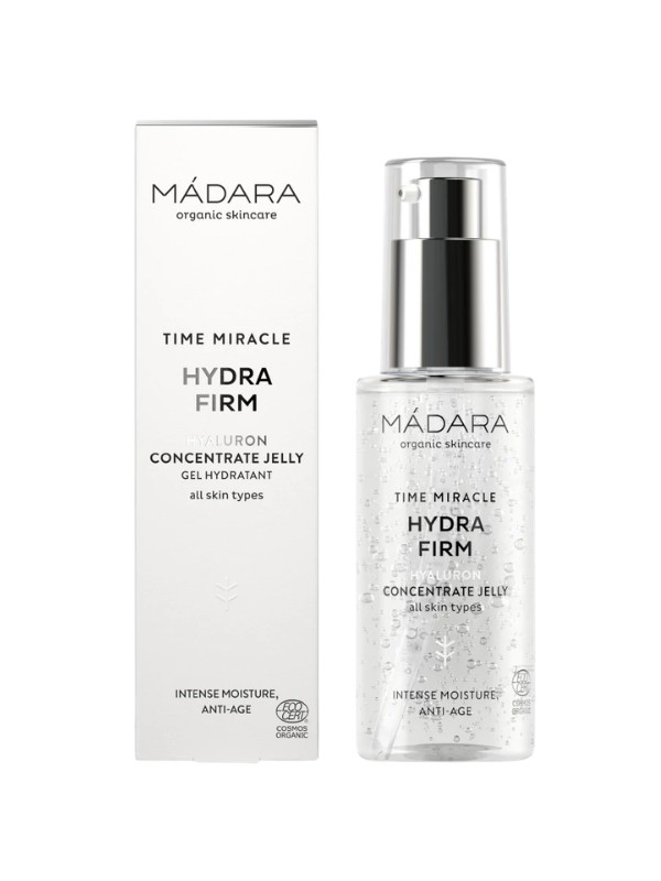 Time Miracle feszesítő hydra koncentrátum gél MÁDARA 11 190 Ft/75 ml Feszesebb és fiatalabb bőrképet kínál 100%-ban természetes, 22%-ban organikus, állatkísérlet-mentes, vegán