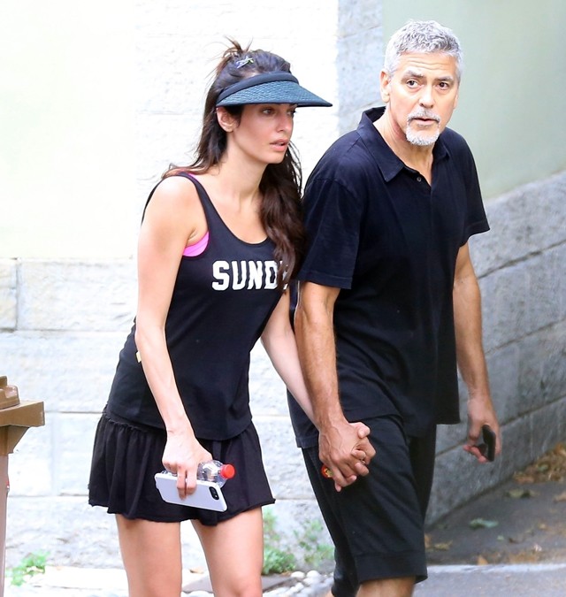 Amal Clooney George Clooney tenisz