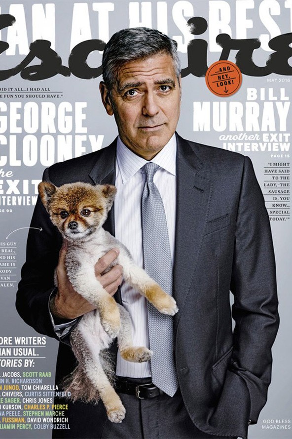 george clooney, vészhelyzet, esquire, címlap