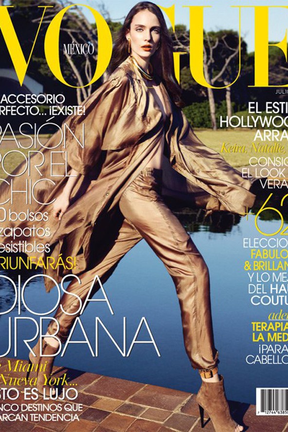 Első Vogue címlapja a mexikói kiadás számára készült, a 2011 júliusi lapszámának szintén Tyszka fotózta.