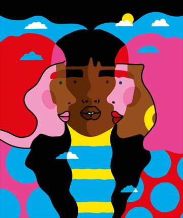 XAVIERA ALTENA, HOLLANDIA - "I`m every woman, it`s all in me" a híres Whitney Houston dal "I`m every woman" közismert sora, amely Xaviera-t, a holland hölgyet inspirálta az illusztráció elkészítése során. Az illusztrátor a nőkben rejlő változatosságot és egyediségeket ábrázolta a művében, a különböző haj- és bőrszínekkel játszva. Emellett a képen megjelenik az anyaföld, a felhők és a nap, amelyek összeolvadnak a három női szereplővel.  @xavieraaltena