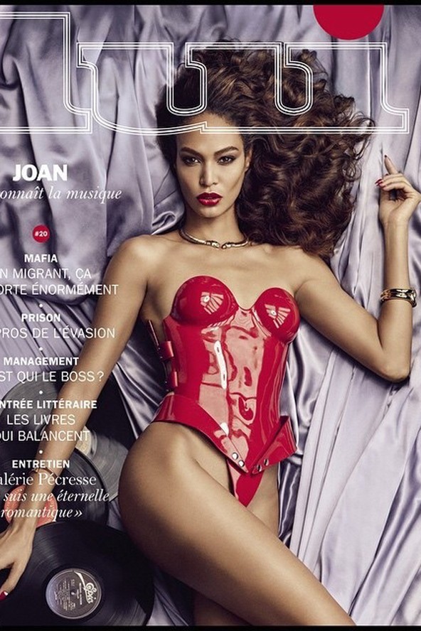 Joan Smalls az egyik címlapverzión