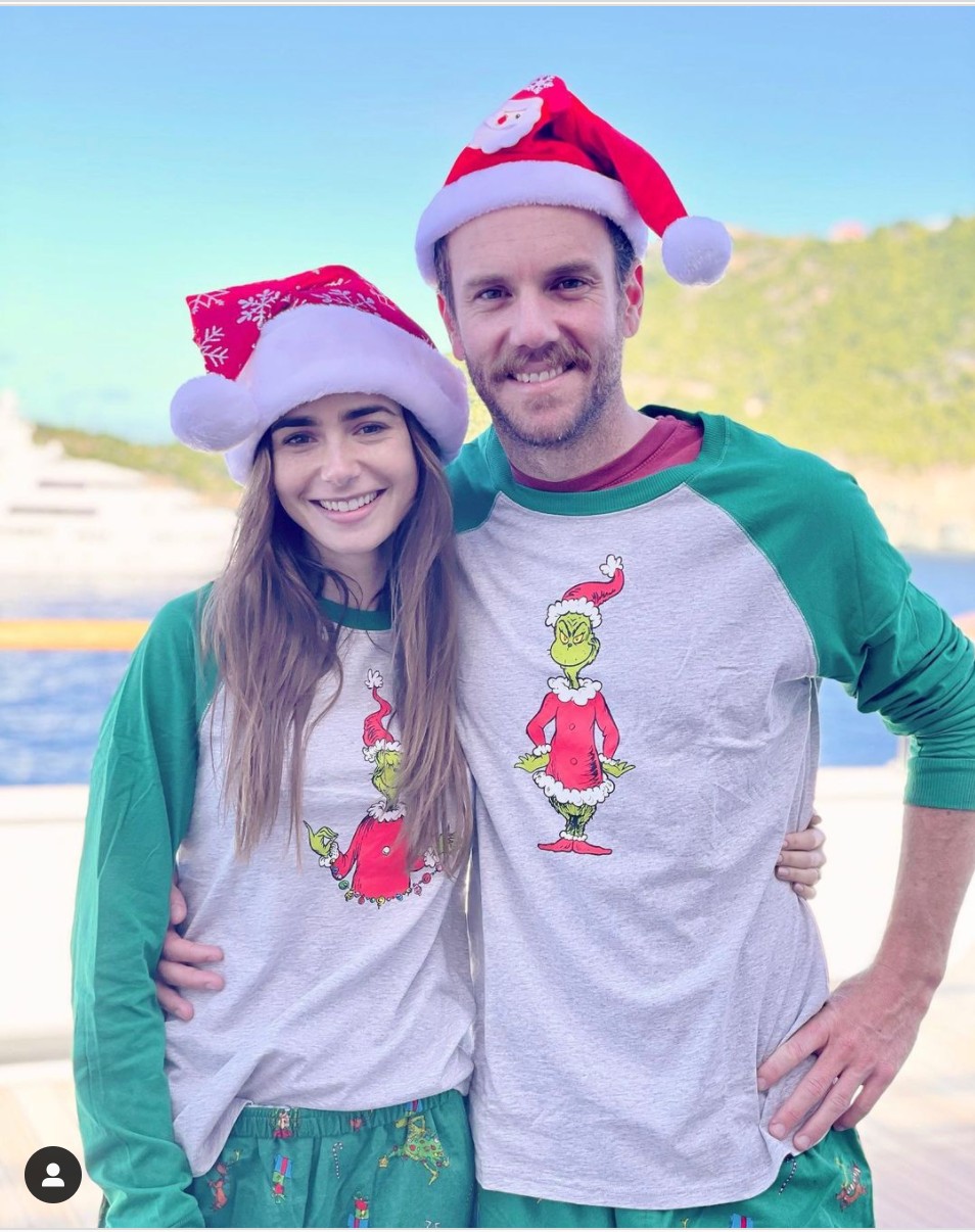 Lily Collinsék Grincseknek öltöztek.