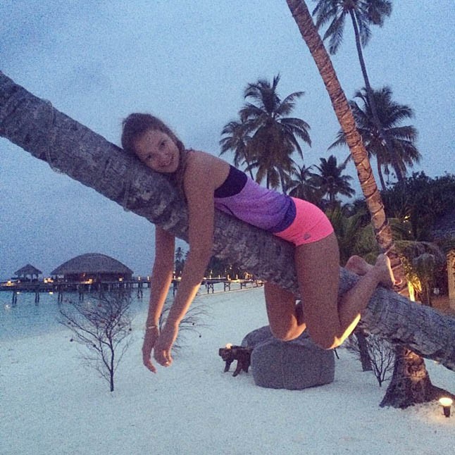 Mihalik Enikő tudja, hogy kell megadni a módját a szilveszternek: a Maldív-szigeteken ünnepelt.