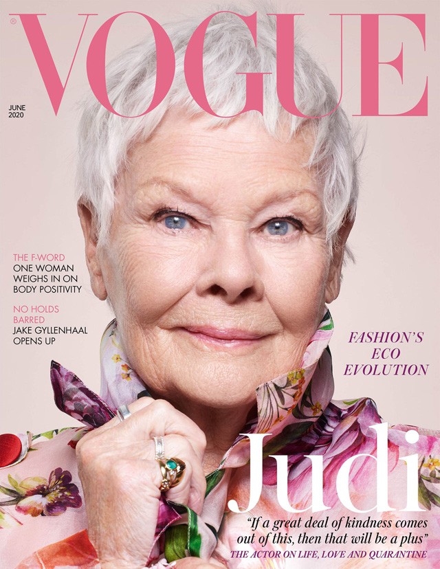 Judi Dench a Vogue magazin címlapján