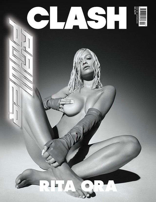 Rita Ora meztelenül a Clash címlapján