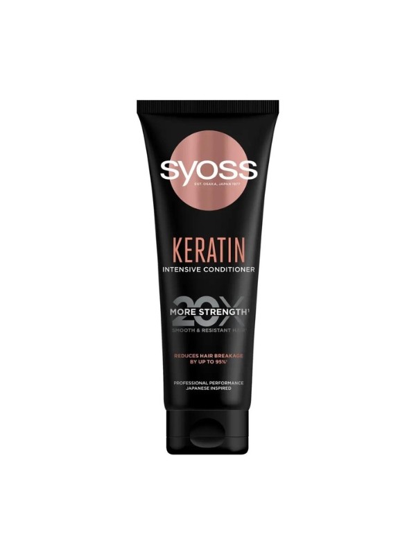 Keratin Intenzív hajbalzsam SYOSS 1999 Ft / 250 ml (7,99 / 1 ml) a Rossmann üzleteiben és online, GLAMOUR kuponnal 35% kedvezménnyel 1299,35 Ft