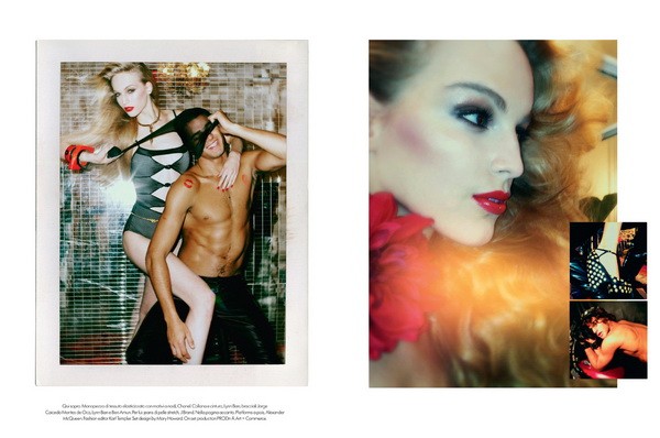 Axente Vanessa az olasz Vogue-ban, Fotó: Steven Meisel/Vogue Italia