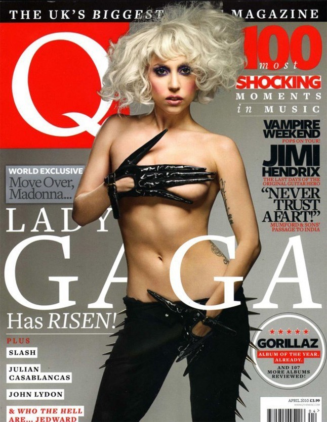 lady gaga, provokatív, címlap, meztelen, botrány, v magazin, candy magazin, meghökkentő, vogue
