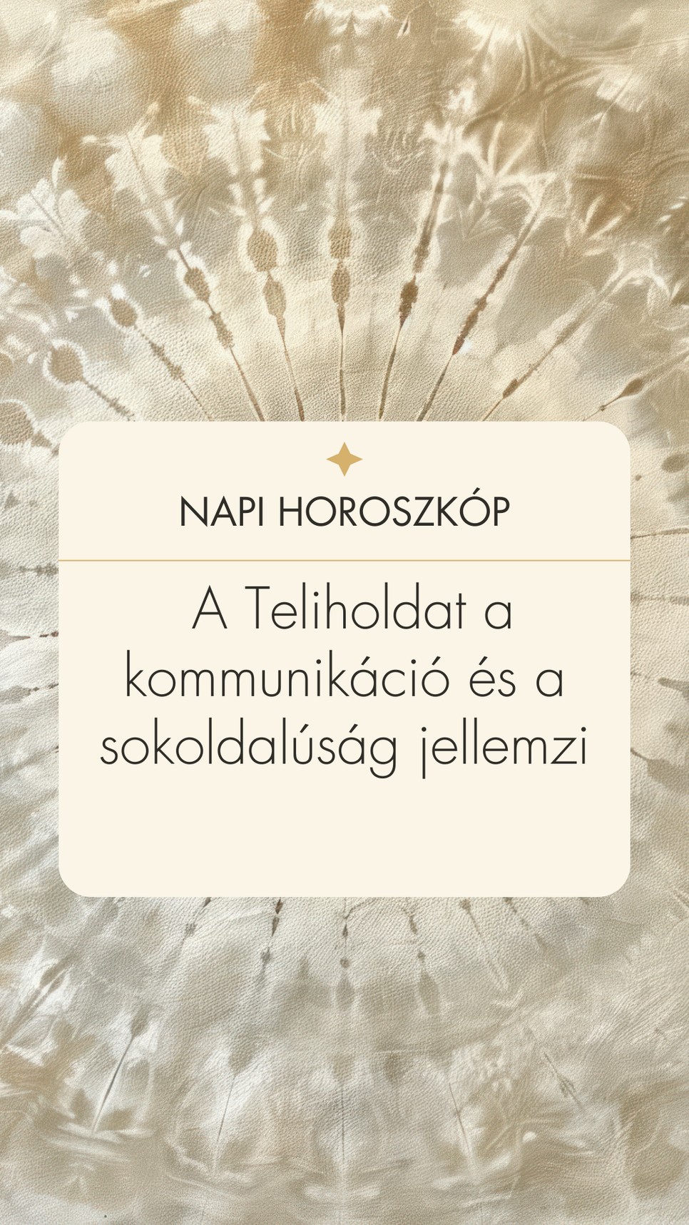 Ezt súgja a napi horoszkóp