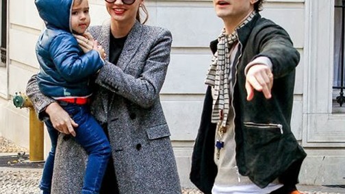 Szakítás után is boldog családként Miranda Kerr és Orlando Bloom
