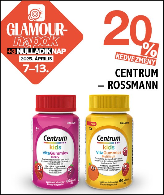 Centrum Kids Gumivitamin - 60 db, GLAMOUR-napok alatt 20%-os kedvezménnyel vásárolhatod meg