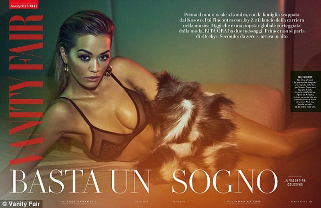 rita ora, tezenis, vanity fair italia, szexi fotók