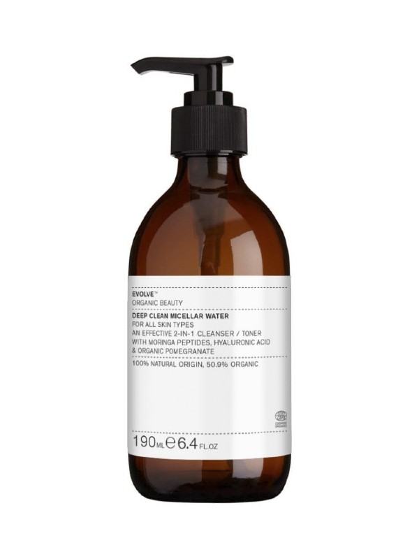 Deep Clean micellás arctisztító EVOLVE 8490 Ft/190 ml - naturalskin.hu