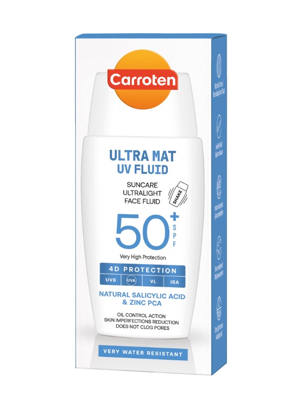 Ultra Mat Fluid fényvédő arcra SPF 50+ CARROTEN 3999 Ft/40 ml