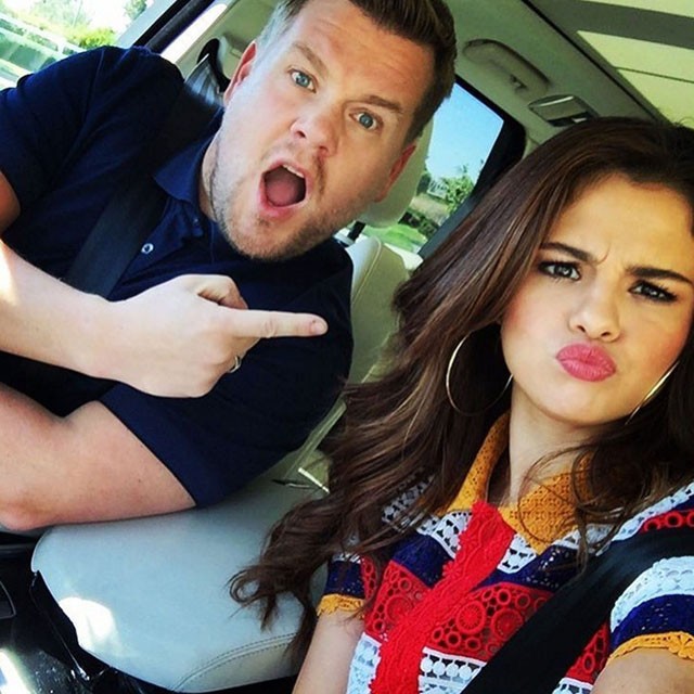 selena gomez, james corden