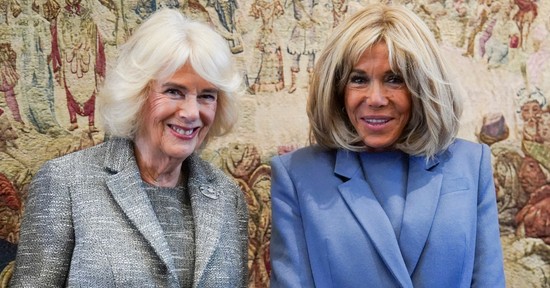 Kamilla királyné és Brigitte Macron összeöltöztek, nem akármilyen szettben lopták el a show-t