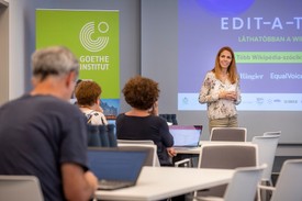 Az Edit-a-thon egy Wikipédia-szerkesztő maraton, amely láthatóbbá teszi a nőket és érdemeiket az interneten