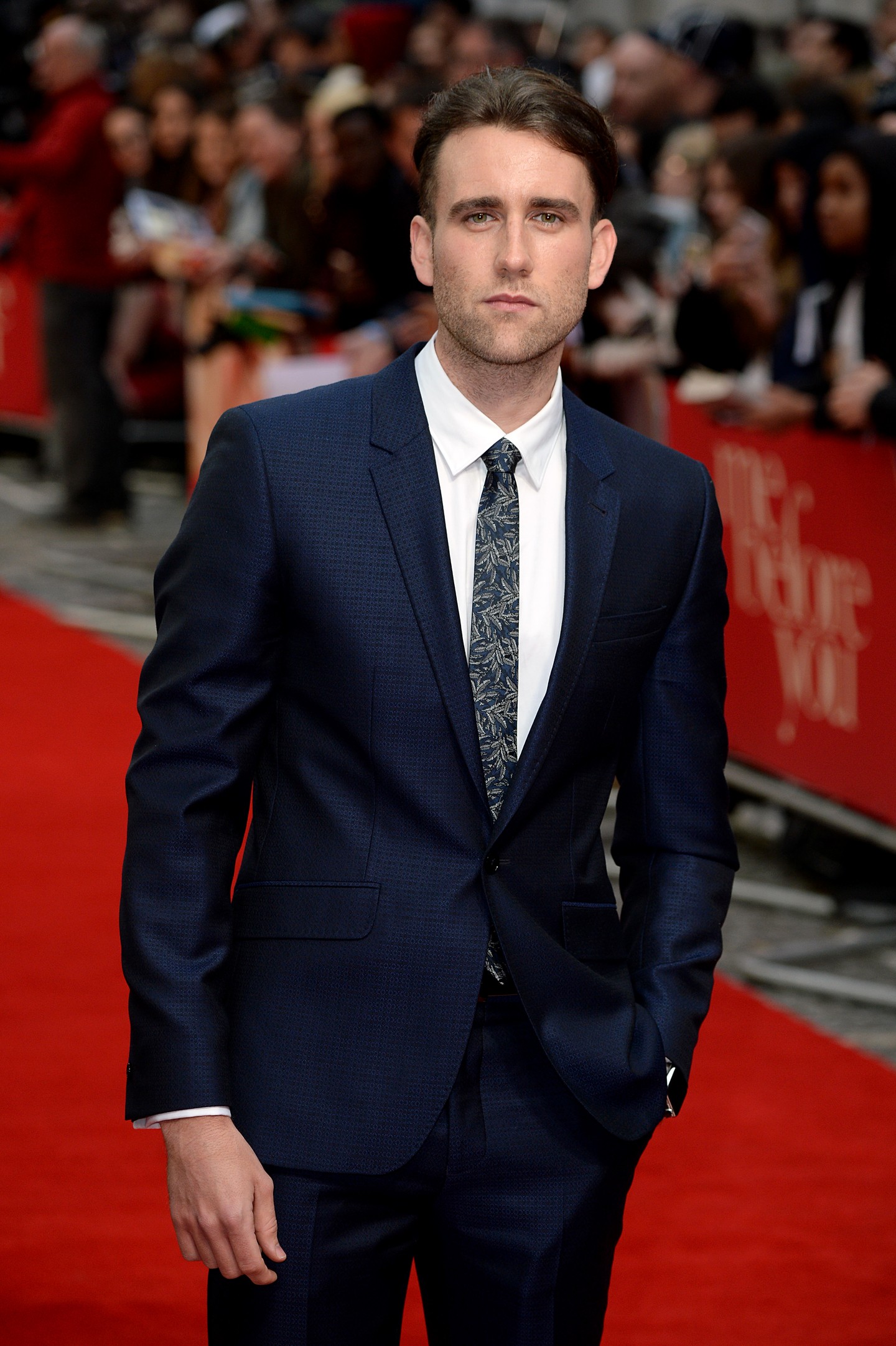 Matthew Lewis 2016-ban a Mielőtt megismertelek című romantikus film premierjén Londonban.