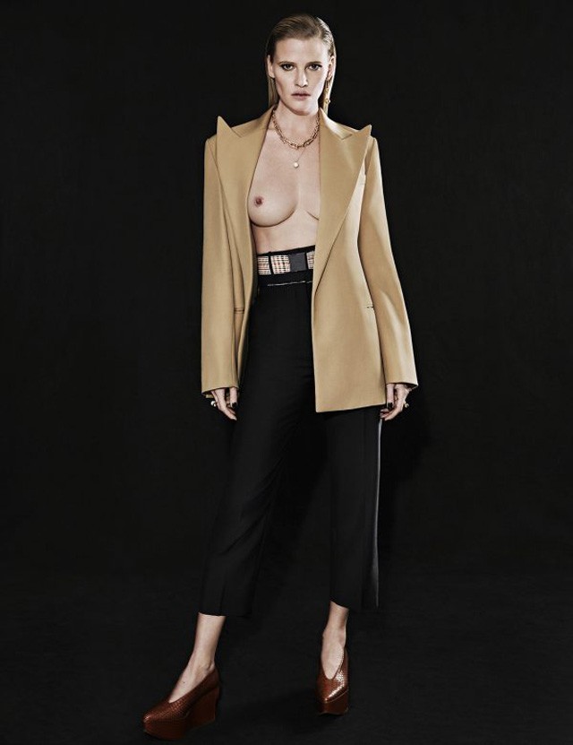 Lara Stone cicivillantós divatfotója