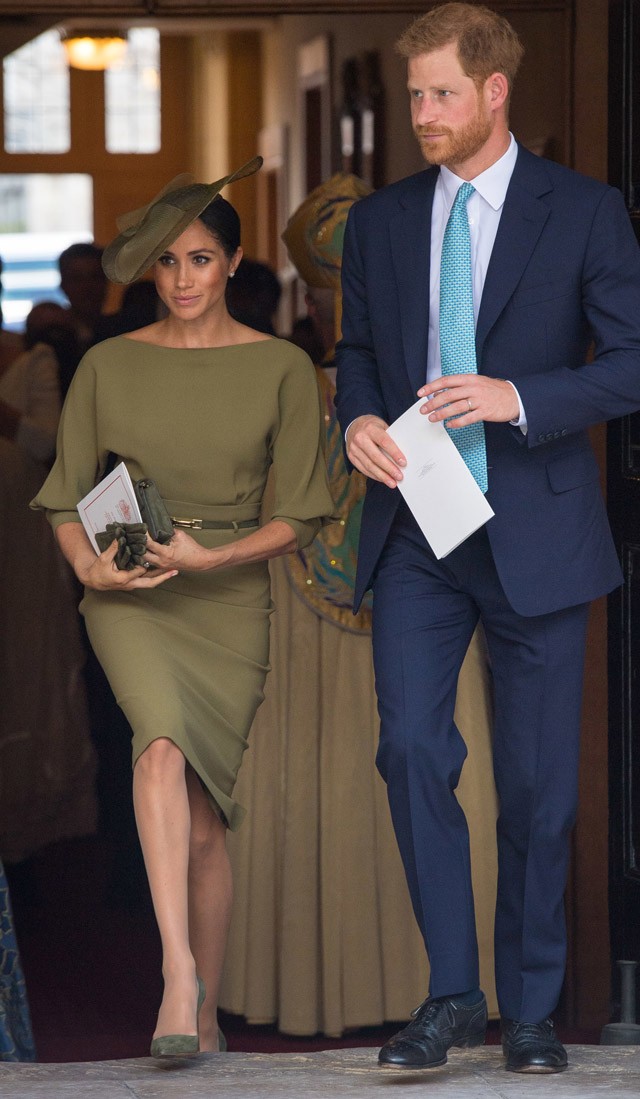 Meghan Markle Lajos herceg keresztelőjén