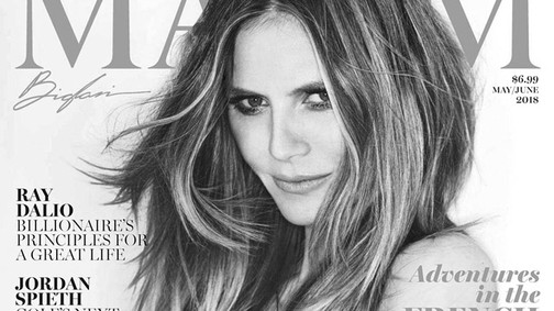 Heidi Klum már megint pucér, és eléggé dögös