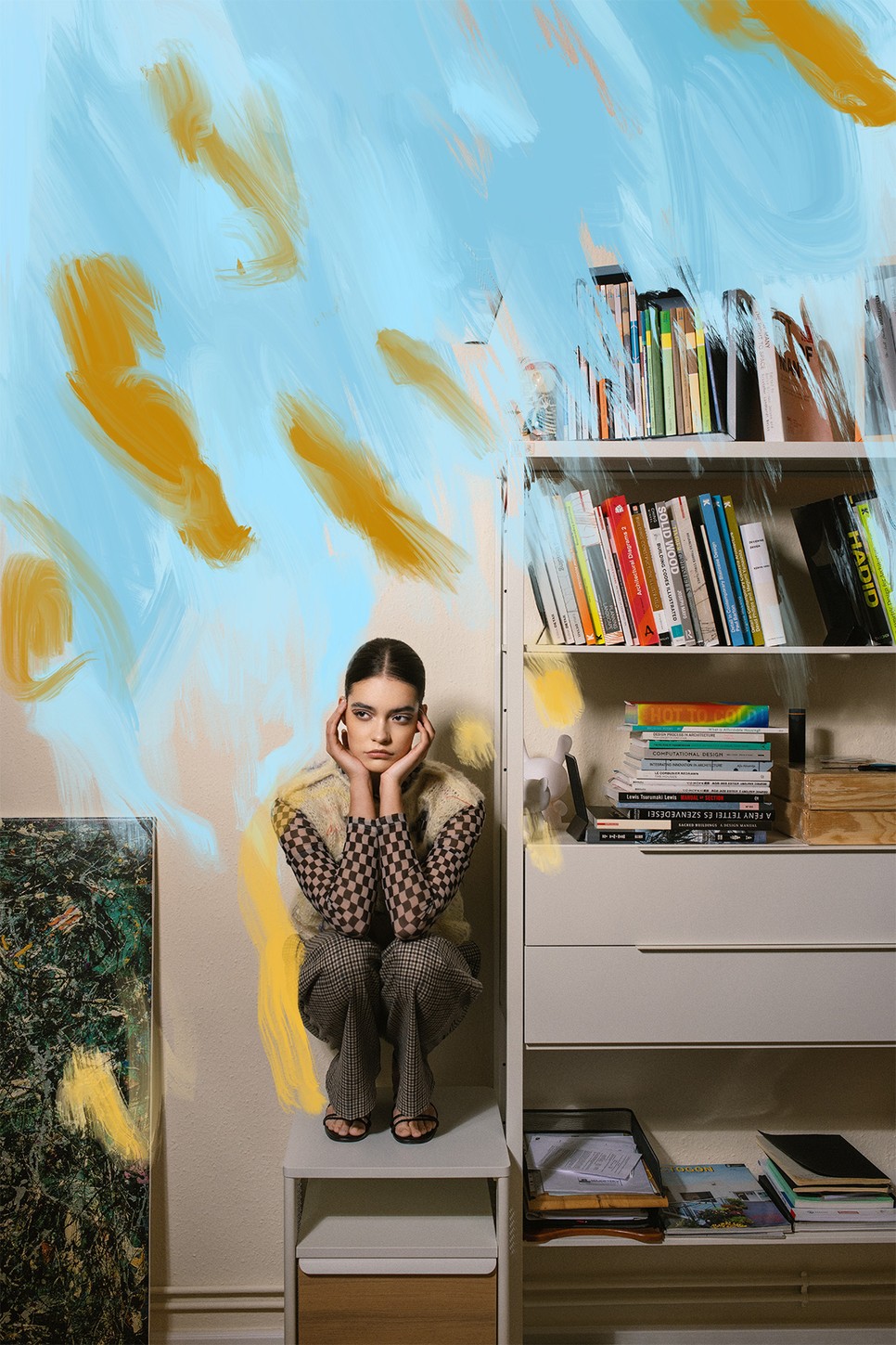 Mellény PINTÉR JUDIT, Garbó EDITED, Nadrág ALMA VETLÉNYI, Szandál MASSIMO DUTTI