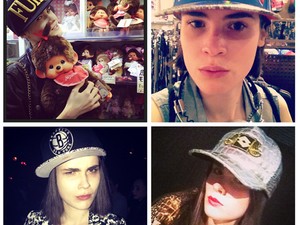 Modell az utcán: a fejfedő kötelező