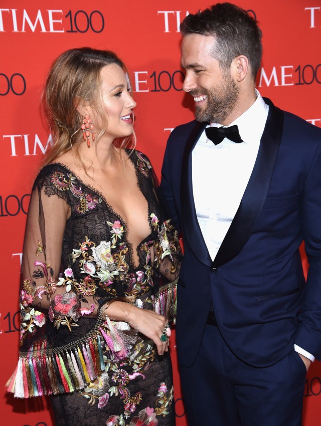 Blake Lively és Ryan Reynolds a Time 100 vörös szőnyegén