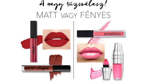 A matt a nyerő vagy a fényes az igazi? - A nagy rúzsválasz