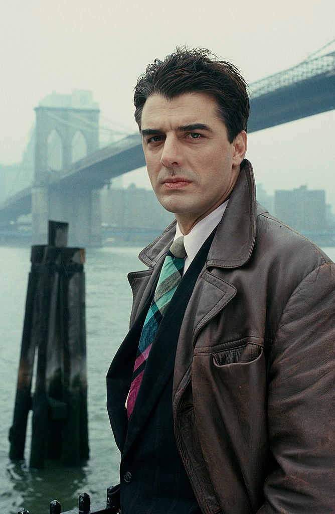 Chris Noth a Law & Order című sorozat első évadának forgatásán, 1990-ben, 36 évesen.